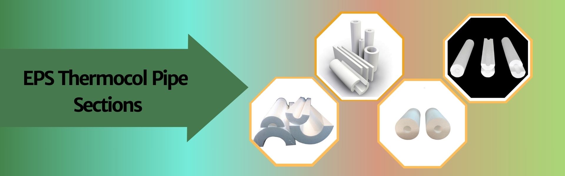 EPS Thermocol Pipe Sections